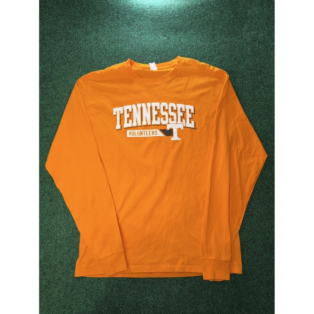 Tennessee Volunteers Orange Long Sleeve T-Shirt Mens Size L Hanes